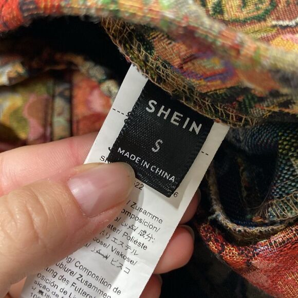 SHEIN Multicolor Floral Tapestry Pants size Small - Picture 3 of 10